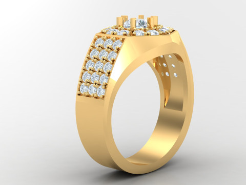 Man Ring Cad File Printing Modèles 3D en vedette