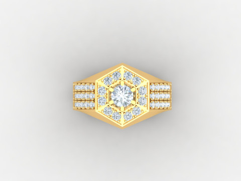 Man Ring Cad File Printing Modèles 3D en vedette