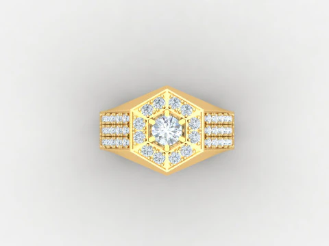 Man Ring Cad File Printing 3D Print Model