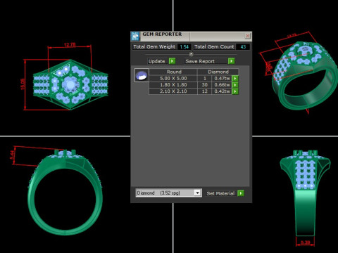 Man Ring Cad File Printing Modèles 3D en vedette