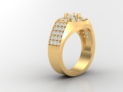 Man Ring Cad File Printing Modèles 3D en vedette