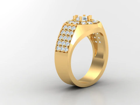 Man Ring Cad File Printing 3D Print Model