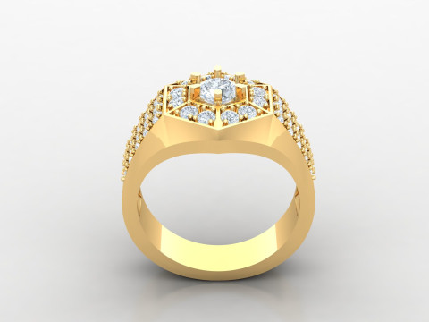 Man Ring Cad File Printing Modèles 3D en vedette
