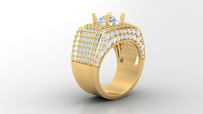 Man Ring Cad File Printing 3D 프린트 모델 .c4d .max .obj .3ds .fbx .stl .blend 