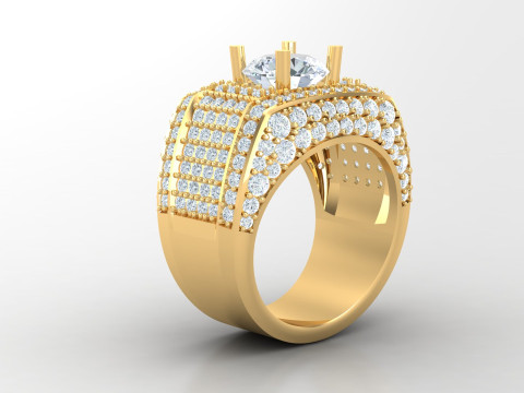 Man Ring Cad File Printing 3D Baskı Modeli