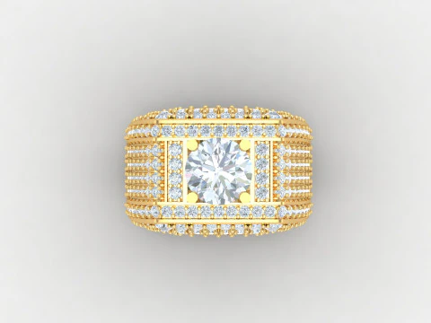 Man Ring Cad File Printing 3D Print Model