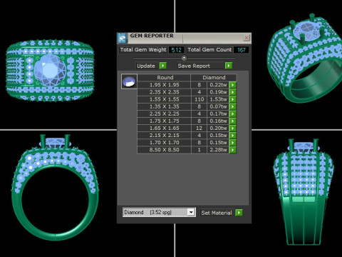 Man Ring Cad File Printing 3D 프린트 모델