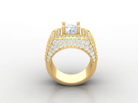 Man Ring Cad File Printing 3D Print Model