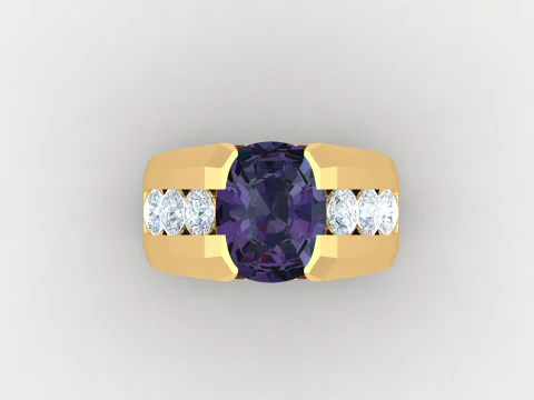 Man Ring Cad File Printing 3D Print Model