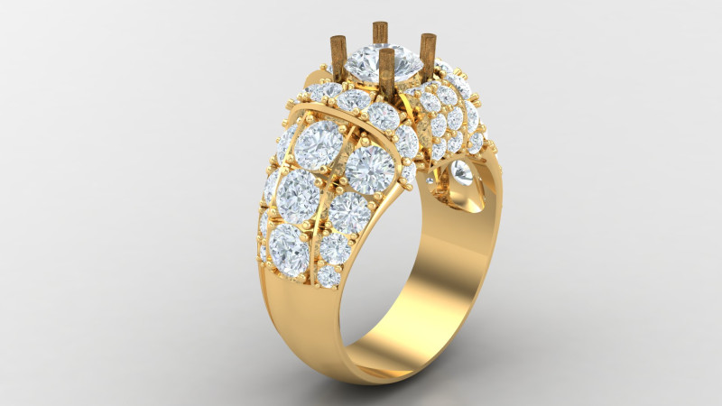 Man Ring Cad File Printing 3D Print Model .c4d .max .obj .3ds .fbx .stl .blend 