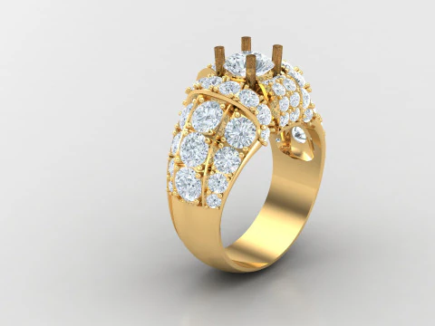 Man Ring Cad File Printing 3D Print Model