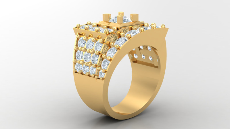 Man Ring Cad File Printing 3D Принт Модель .c4d .max .obj .3ds .fbx .stl .blend