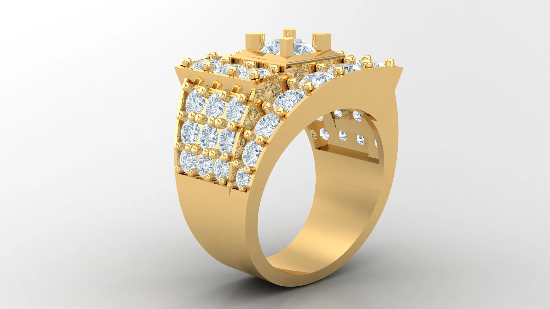 Man Ring Cad File Printing 3D Print Model .c4d .max .obj .3ds .fbx .stl .blend 