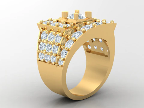 Man Ring Cad File Printing 3D Print Model