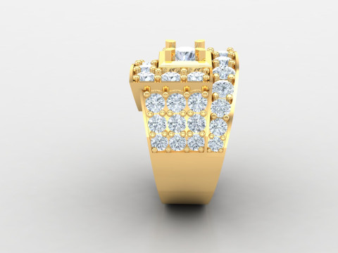 Man Ring Cad File Printing 3D Принт Модель