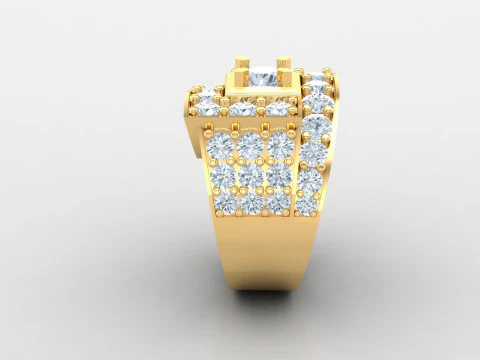 Man Ring Cad File Printing 3D Print Model