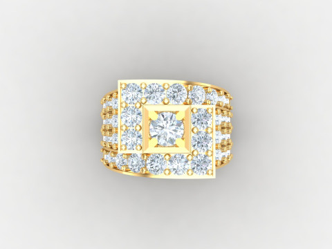 Man Ring Cad File Printing 3D Принт Модель