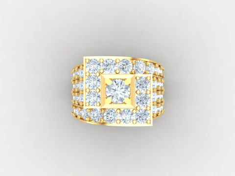 Man Ring Cad File Printing 3D Print Model