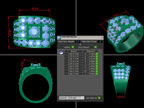 Man Ring Cad File Printing 3D Принт Модель