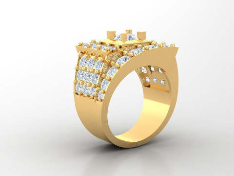 Man Ring Cad File Printing 3D Принт Модель