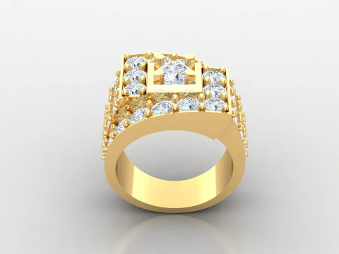 Man Ring Cad File Printing 3D Print Model