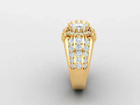Man Ring Cad File Printing 3D Print Model