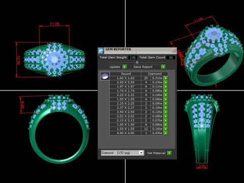 Man Ring Cad File Printing Modelo de impresión 3D