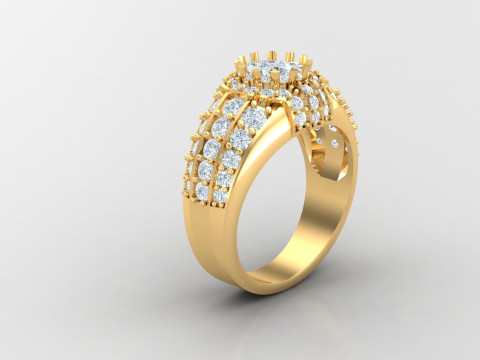 Man Ring Cad File Printing Modelo de impresión 3D