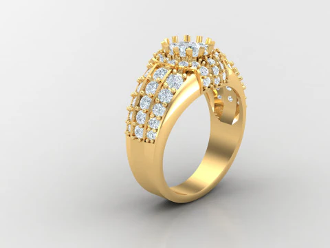Man Ring Cad File Printing 3D Print Model