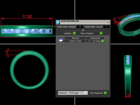 Man Ring Cad File Printing Modello di stampa 3D