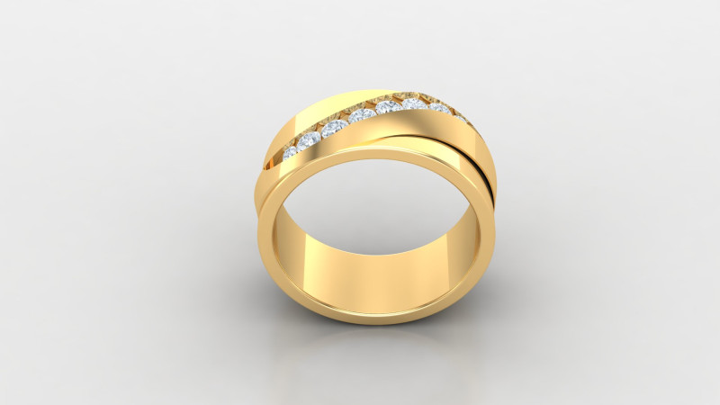 Man Ring Cad File Printing 3D Print Model .c4d .max .obj .3ds .fbx .stl .blend 