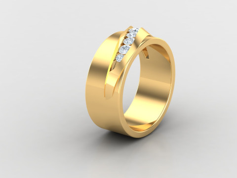 Man Ring Cad File Printing 3D Print Model