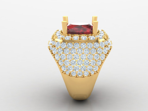 Man Ring Cad File Printing Model do druku 3D