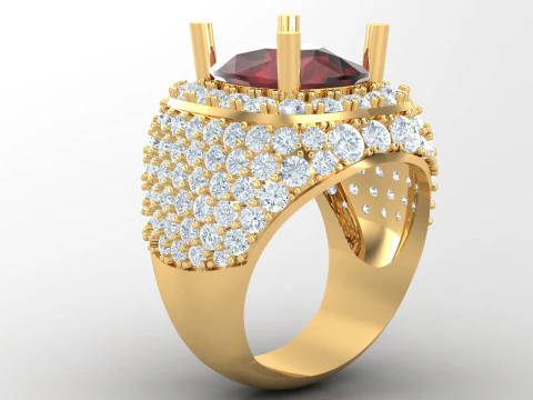 Man Ring Cad File Printing 3D Print Model