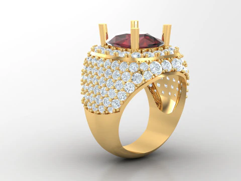 Man Ring Cad File Printing 3D Print Model