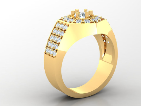 Man Ring Cad File Printing 3D Print Model