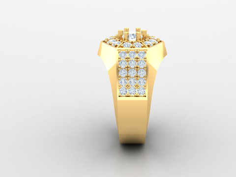 Man Ring Cad File Printing 3Dプリントモデル