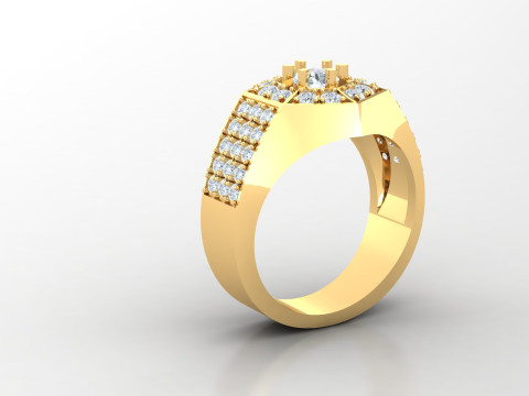Man Ring Cad File Printing 3Dプリントモデル