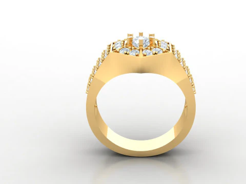 Man Ring Cad File Printing 3D Print Model