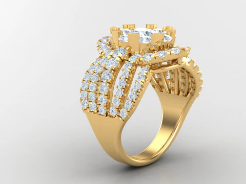 Man Ring Cad File Printing 3D Print Model
