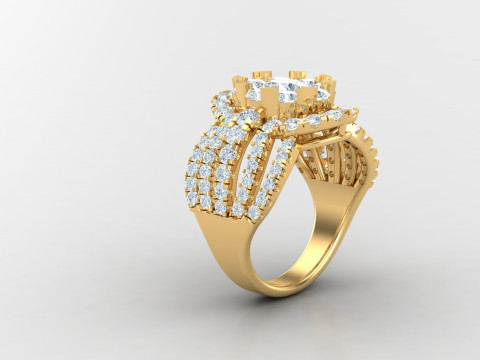 Man Ring Cad File Printing 3D Принт Модель