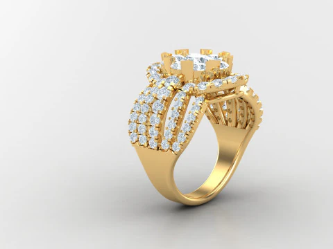 Man Ring Cad File Printing 3D Print Model