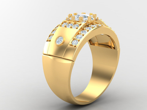 Man Ring Cad File Printing Model do druku 3D