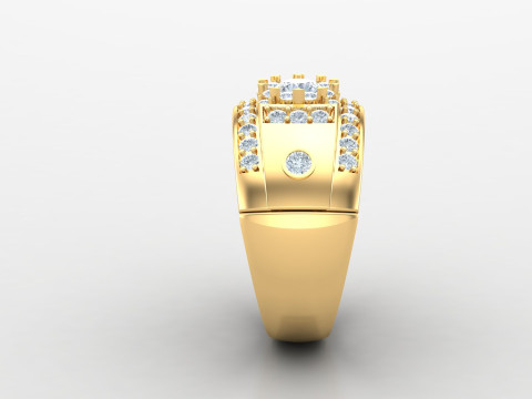 Man Ring Cad File Printing 3D Print Model