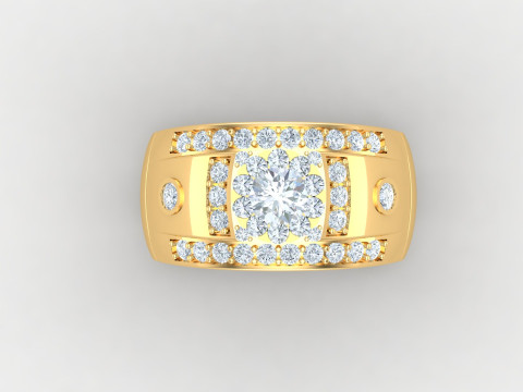 Man Ring Cad File Printing 3D Print Model