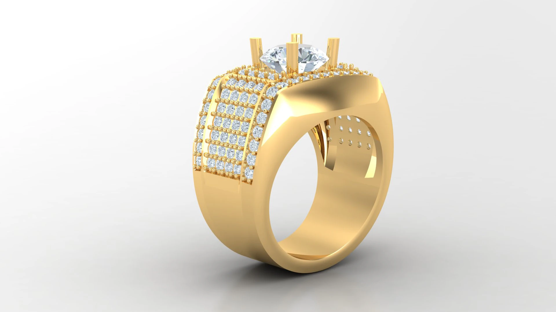 Man Ring Cad File Printing 3D Print Model .c4d .max .obj .3ds .fbx .stl .blend 