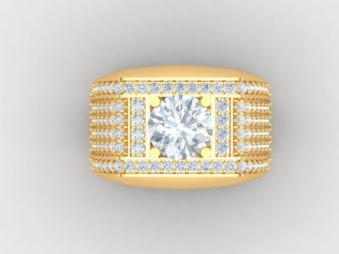 Man Ring Cad File Printing 3D-printmodel