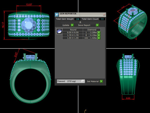 Man Ring Cad File Printing 3D-printmodel