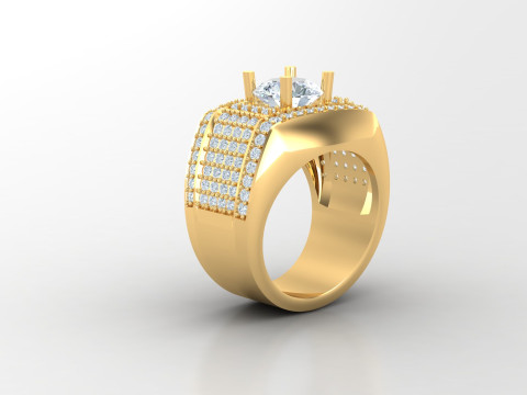 Man Ring Cad File Printing 3D-printmodel