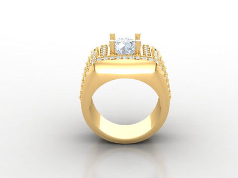 Man Ring Cad File Printing 3D-printmodel